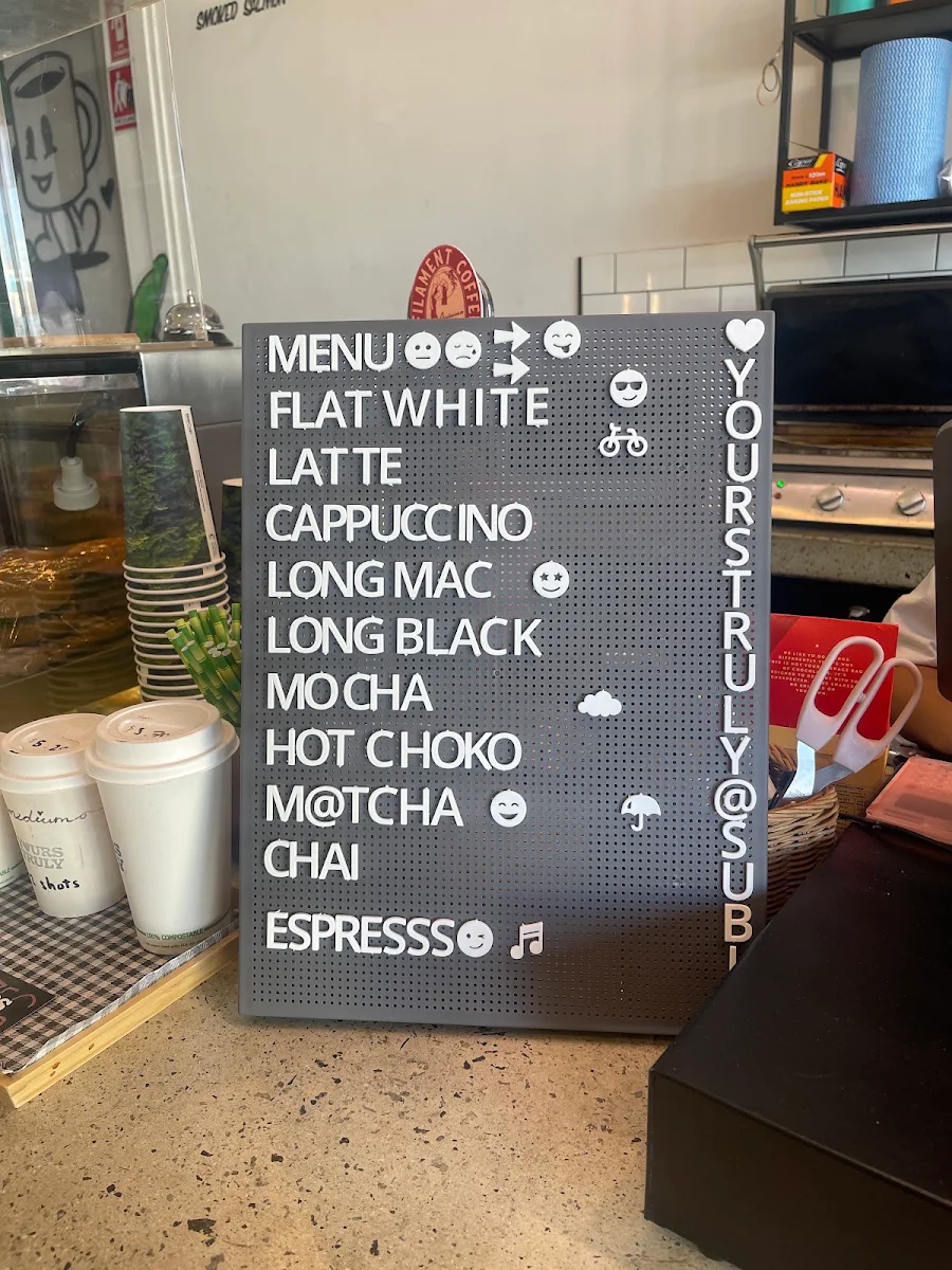 Menu, Yours Truly