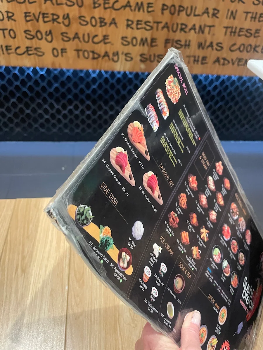 Menu, Sushi Break