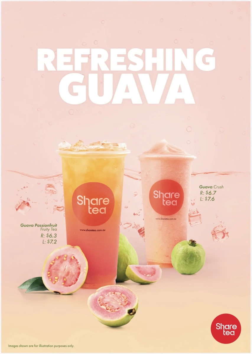 Menu, Sharetea Morayfield