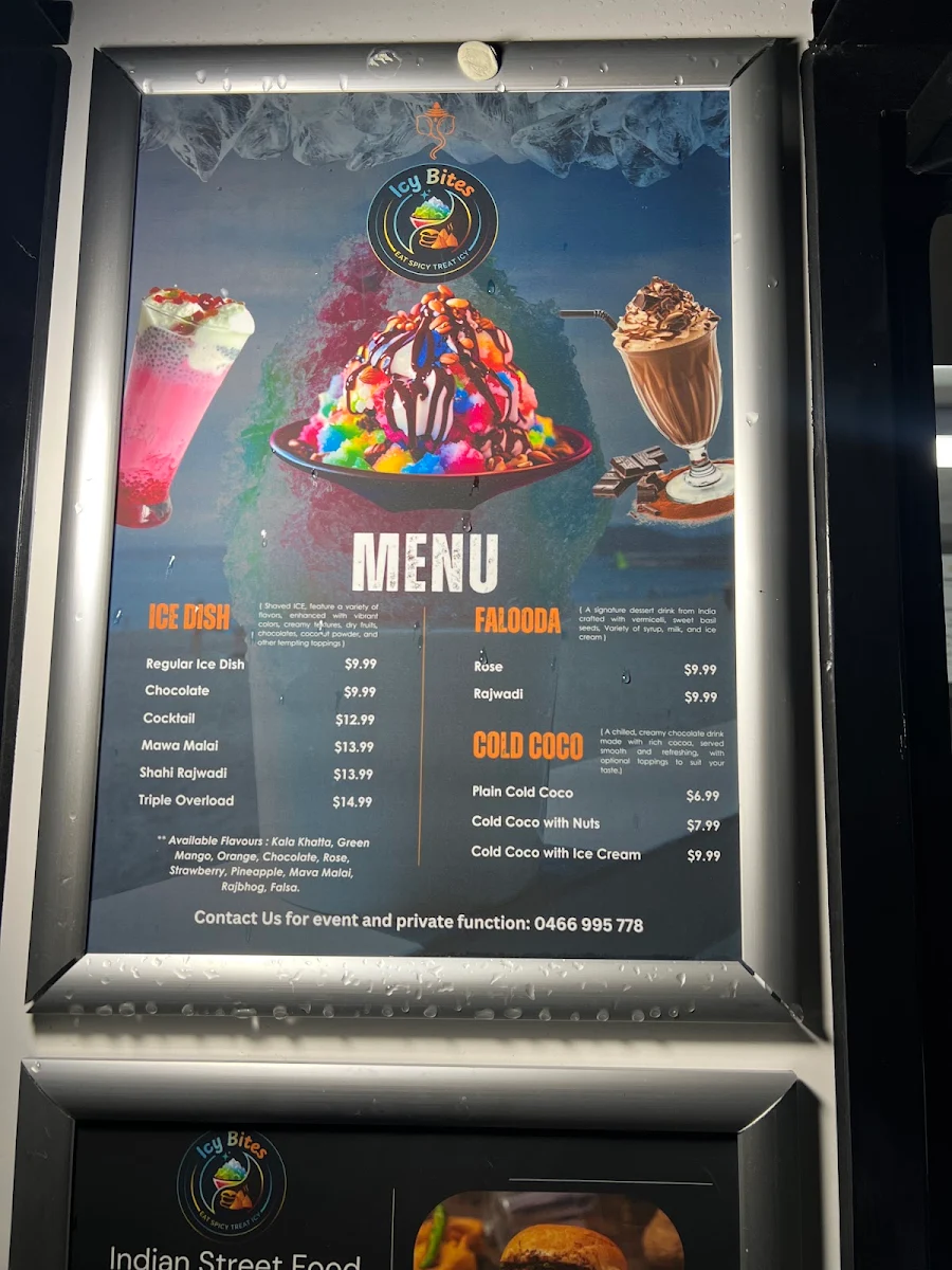 Menu, Icy Bites