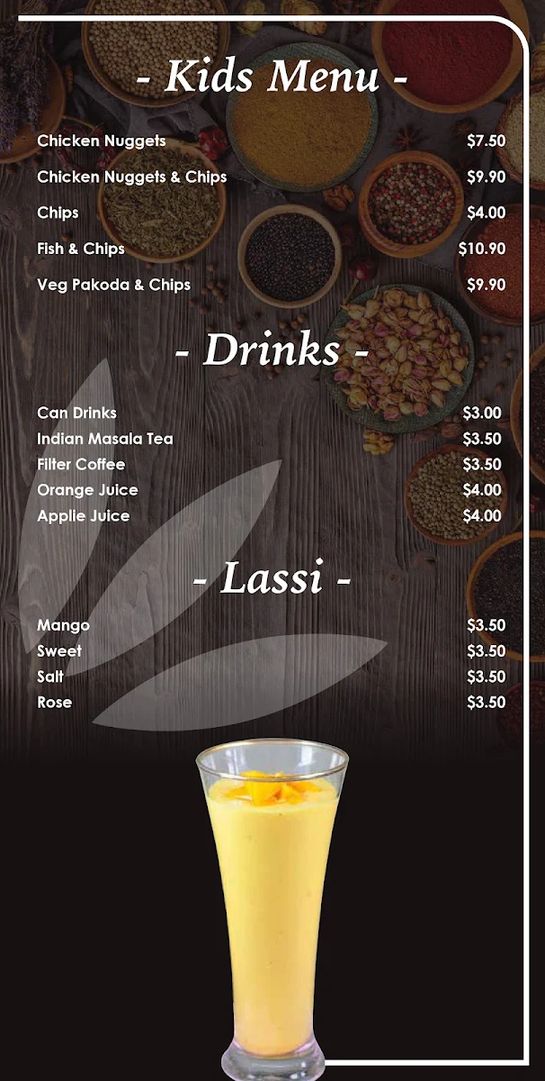 Menu, Heaven Dining Cafe & Restaurant