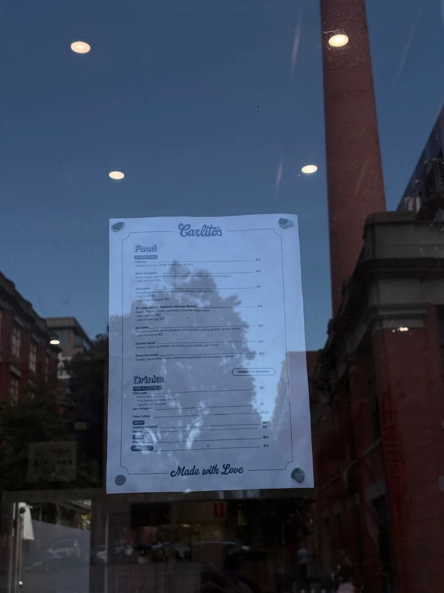 Menu, Carlito's