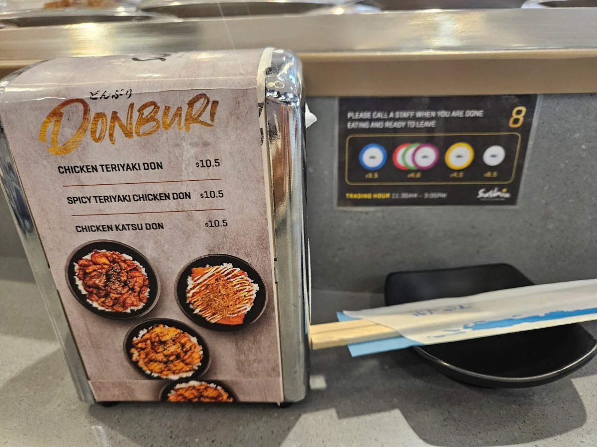 Menu, Sushia Belmont Forum