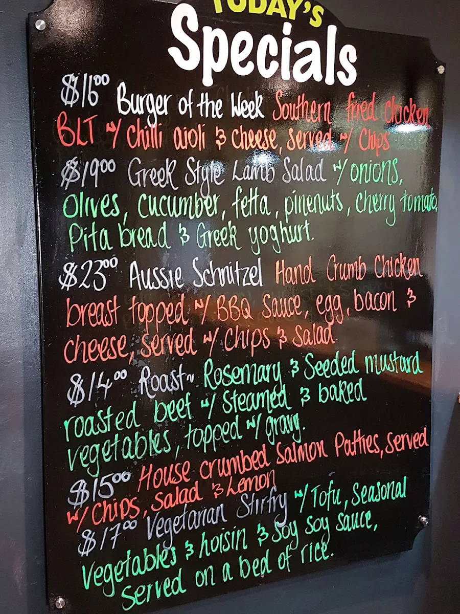 Menu, Royal Hotel-Motel