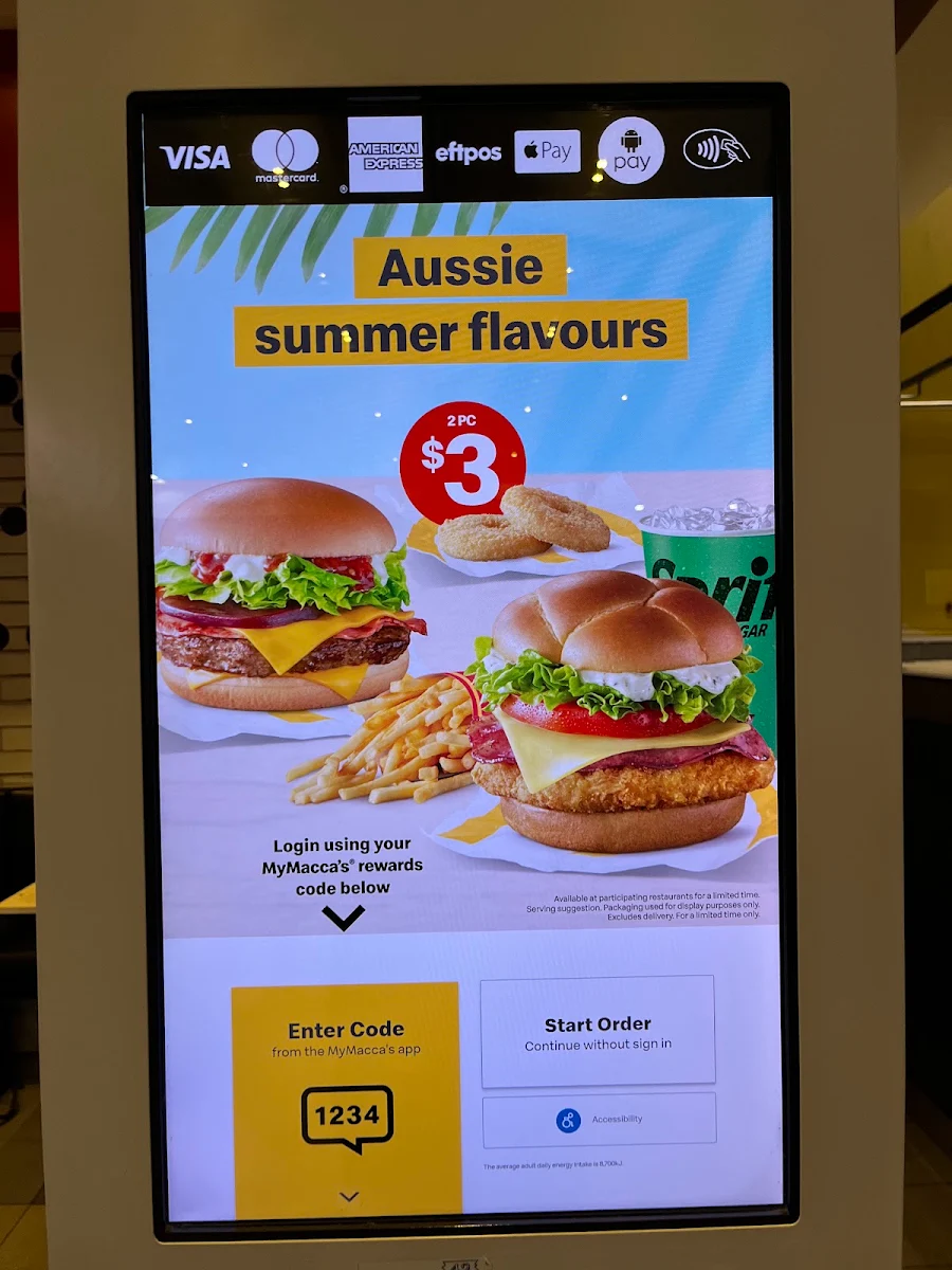 Menu, McDonald's Ultimo