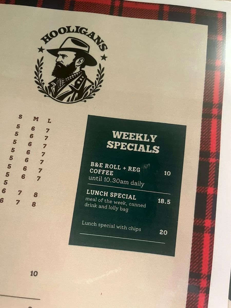 Menu, Hooligans