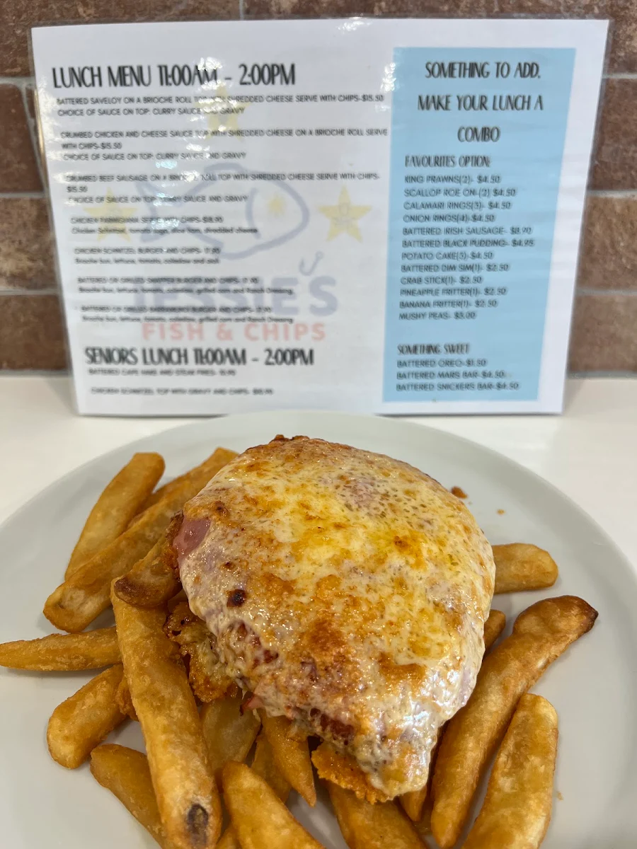 Menu, JESSIE'S FISH AND CHIPS
