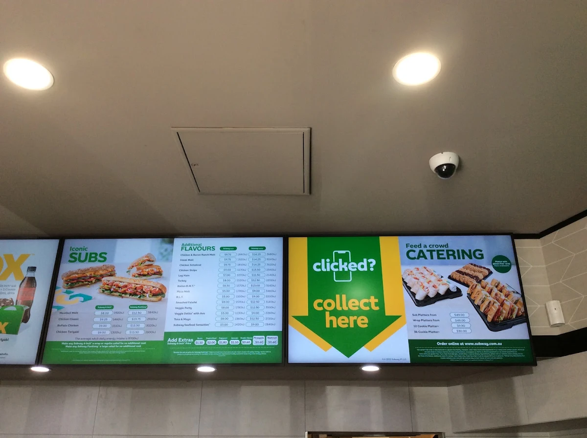Menu, Subway