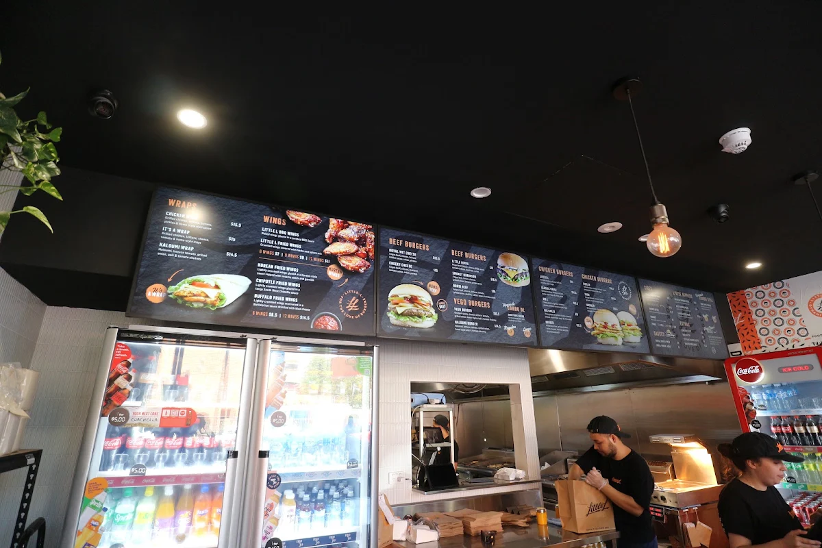 Menu, Little L Burgers
