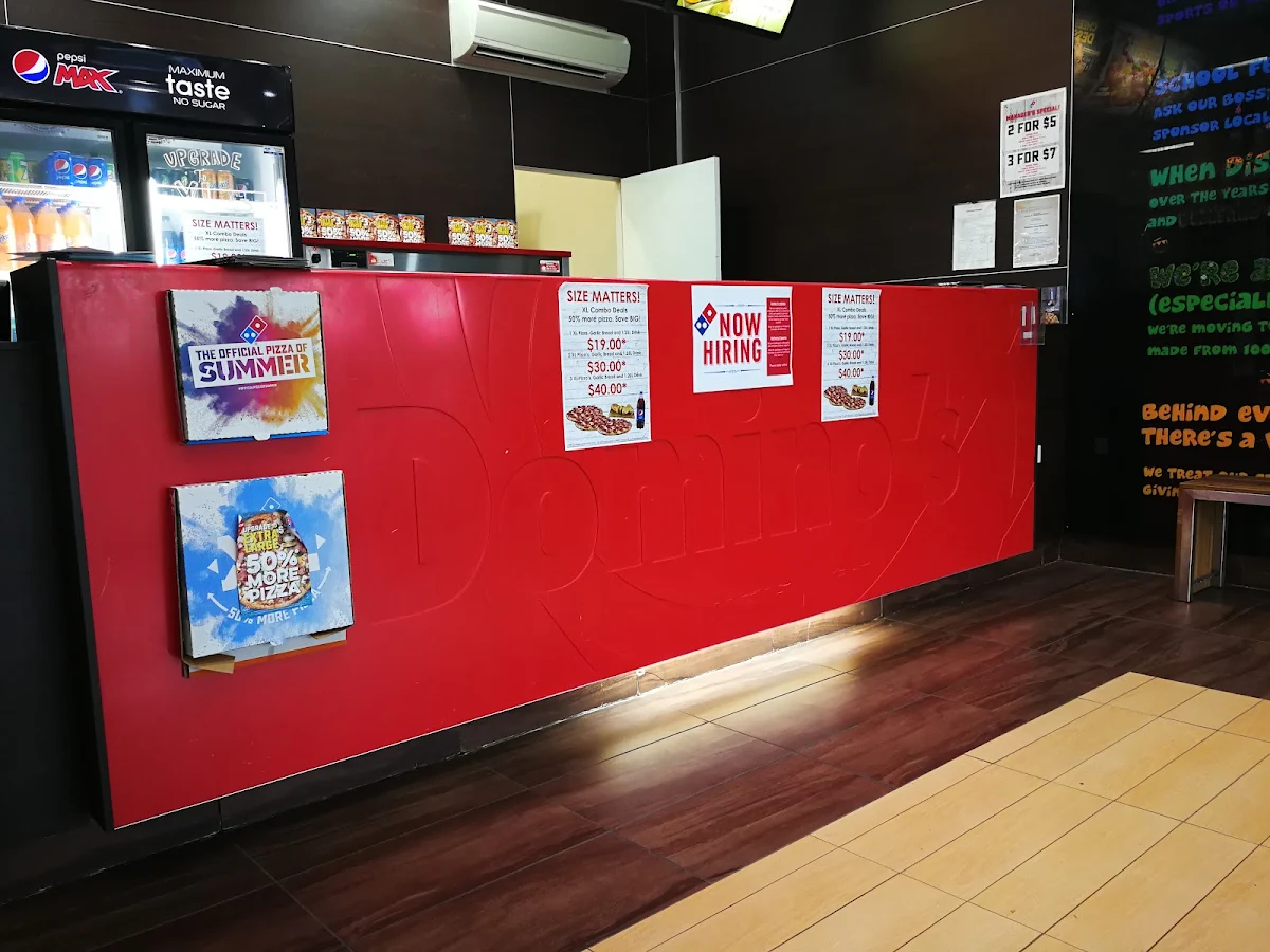 Menu, Domino's Pizza Redcliffe