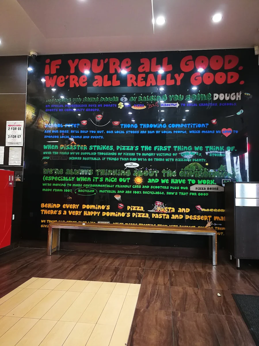 Menu, Domino's Pizza Redcliffe