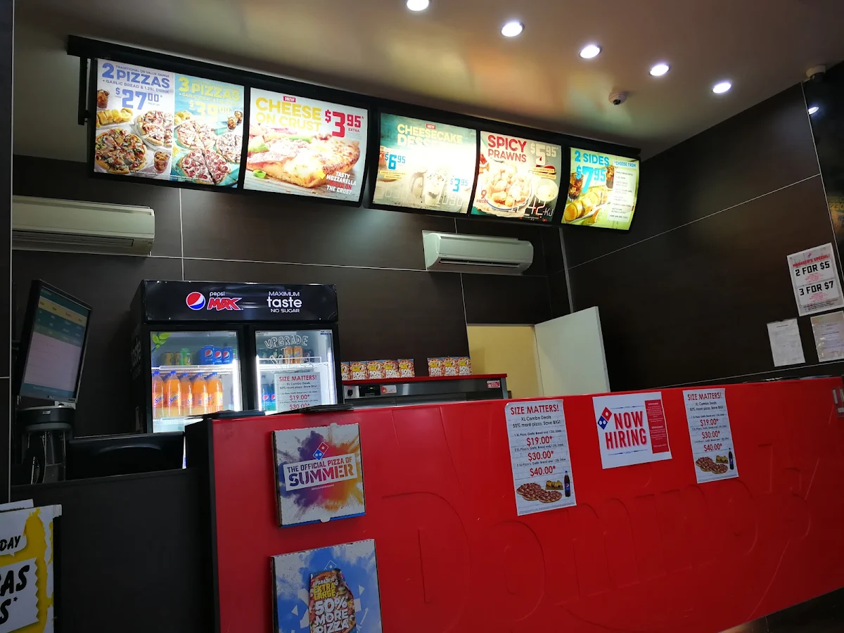 Menu, Domino's Pizza Redcliffe