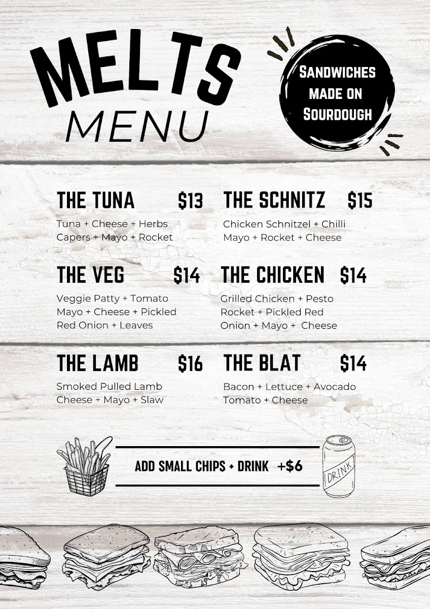 Menu, Maple Tree Cafe