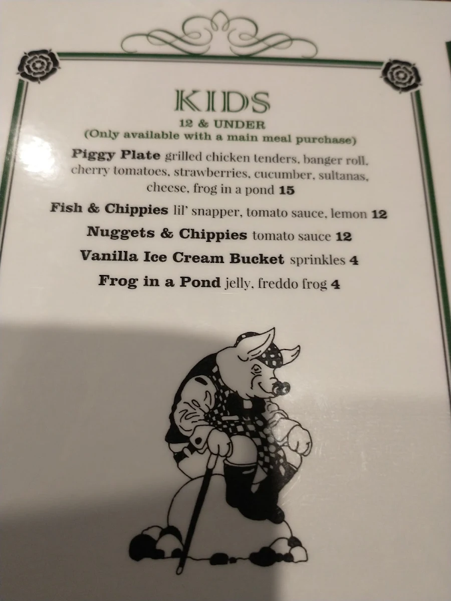 Menu, Leisure Inn