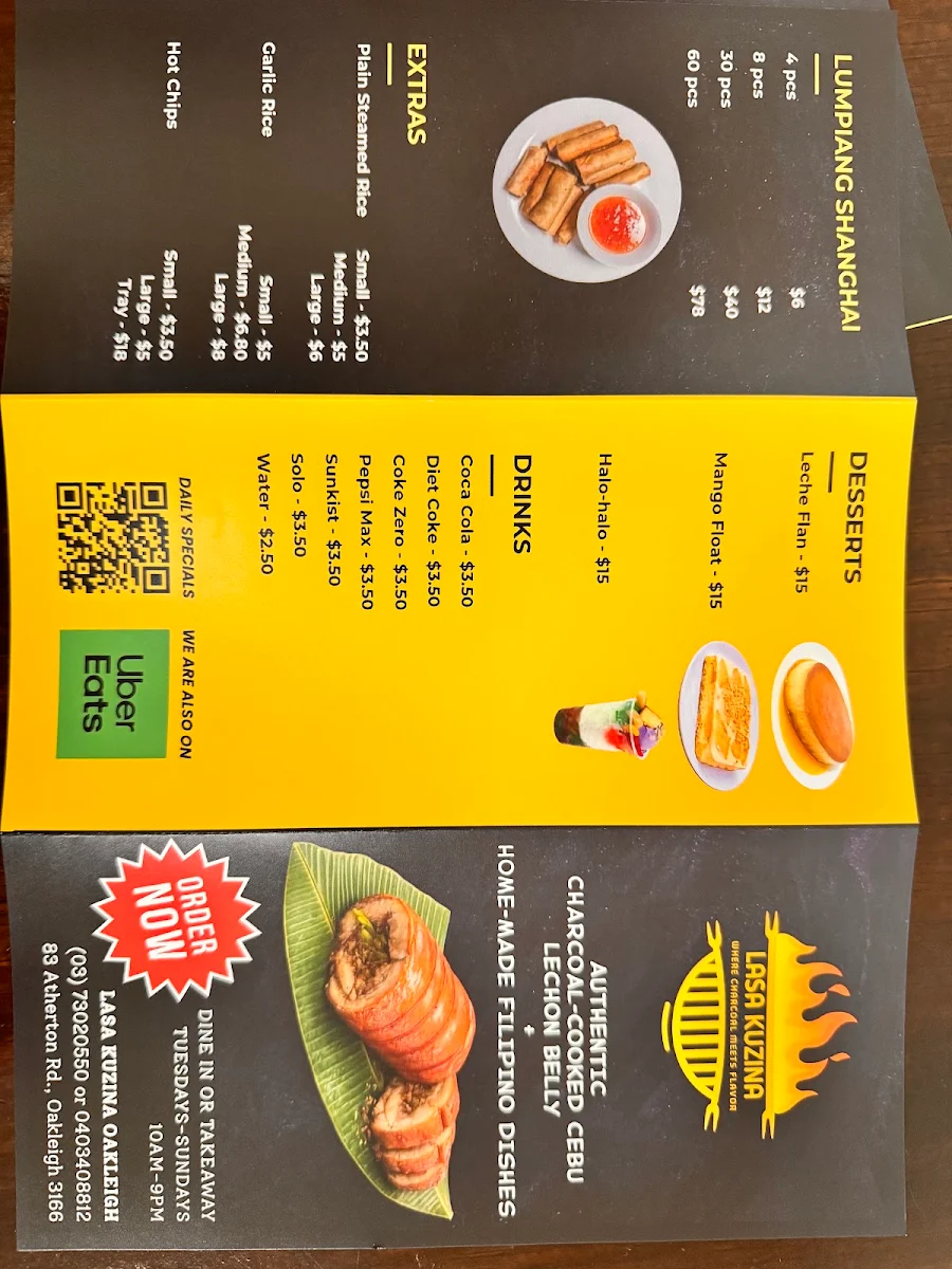 Menu, Lasa Kuzina