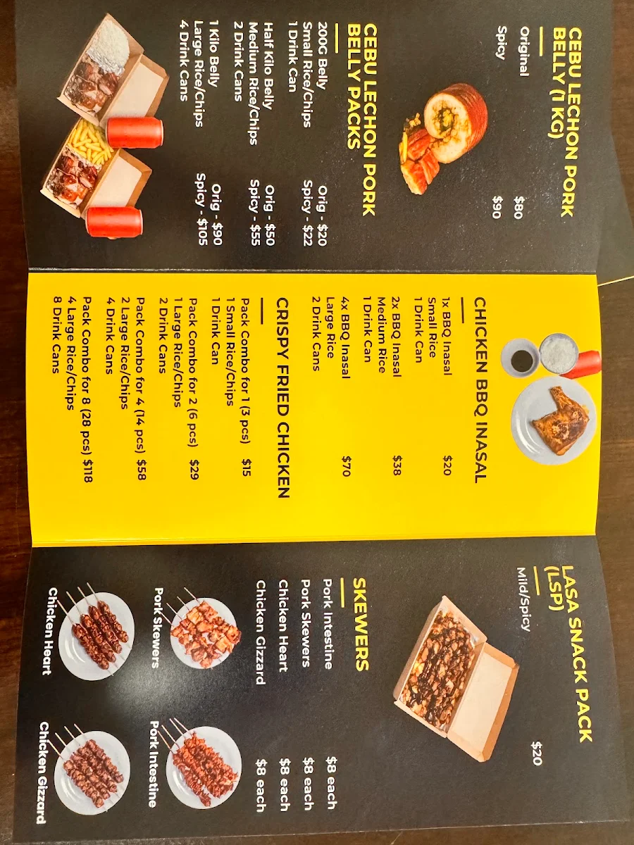 Menu, Lasa Kuzina