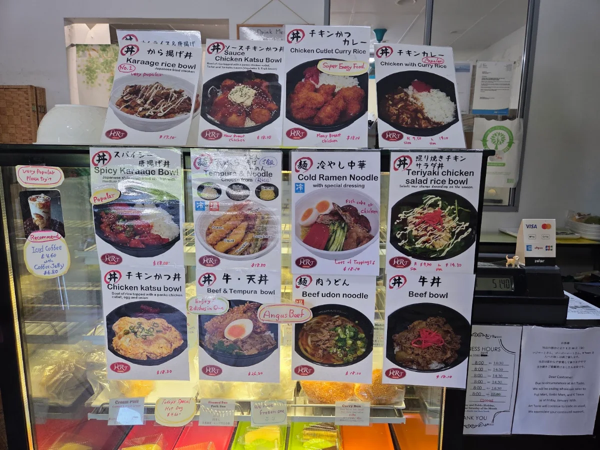 Menu, Art Taste Cafe