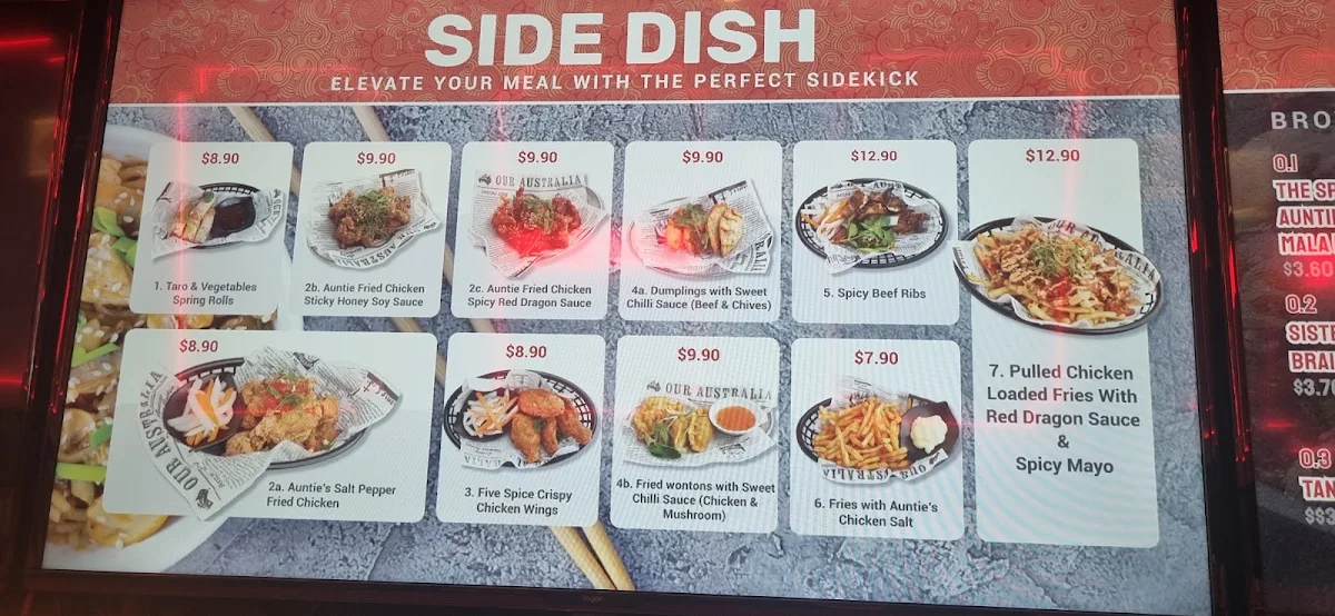 Menu, Auntie Tang - Halal Malatang