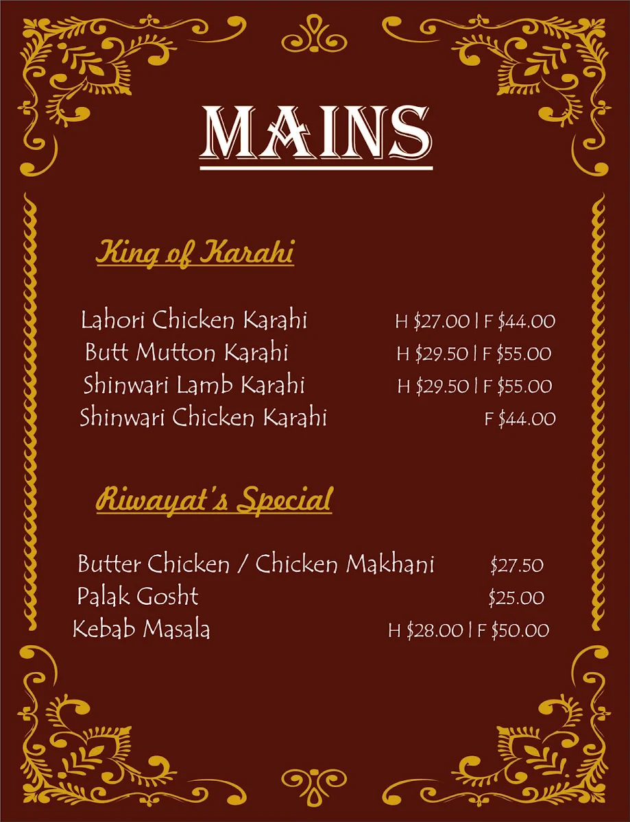 Menu, Riwayat Restaurant
