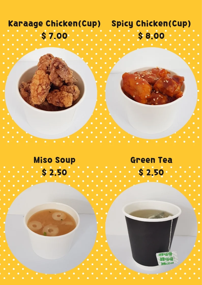 Menu, Hungry Sushi