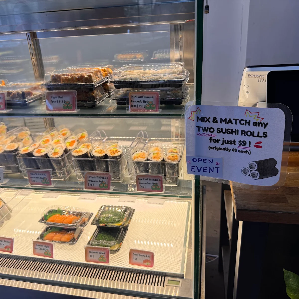 Menu, Sushi POP Japan