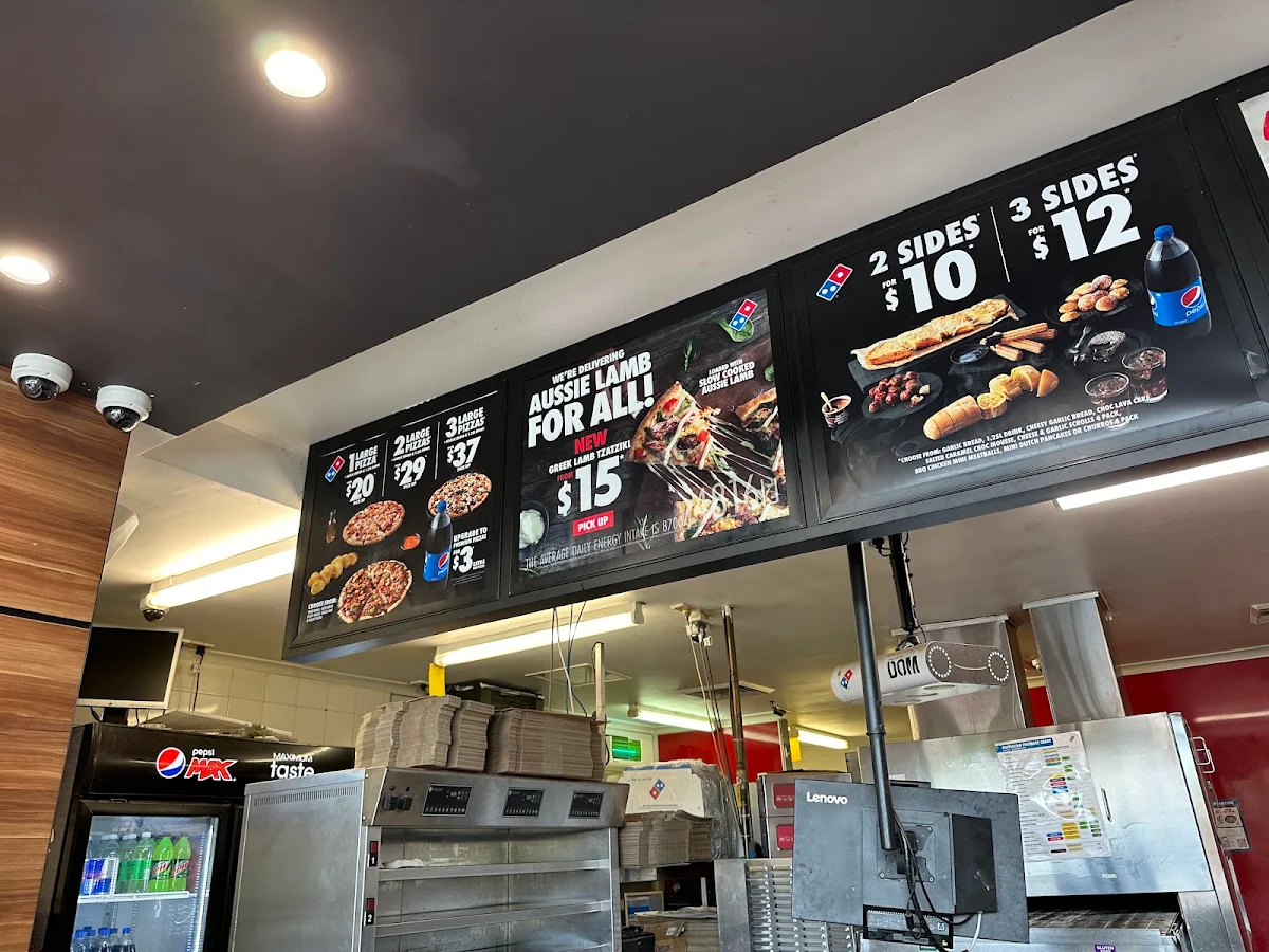 Menu, Domino's Pizza Kingswood
