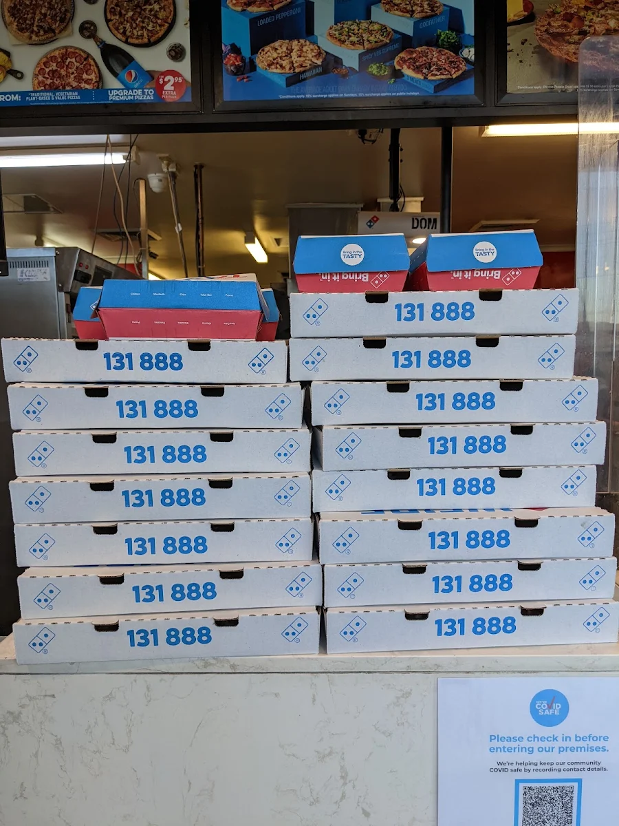 Menu, Domino's Pizza Kingswood