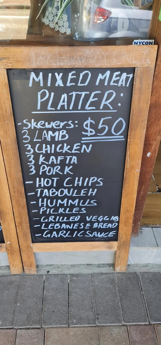 Menu, Layla's lebanese cuisine