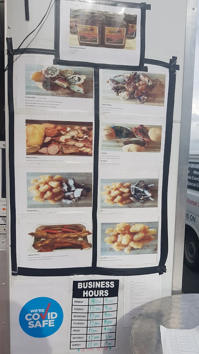Menu, Parrilla Argenchino Catering