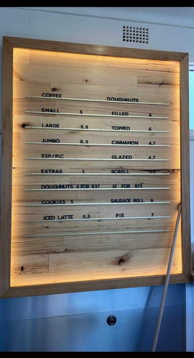 Menu, Espresso Boy Doughnuts Bomaderry