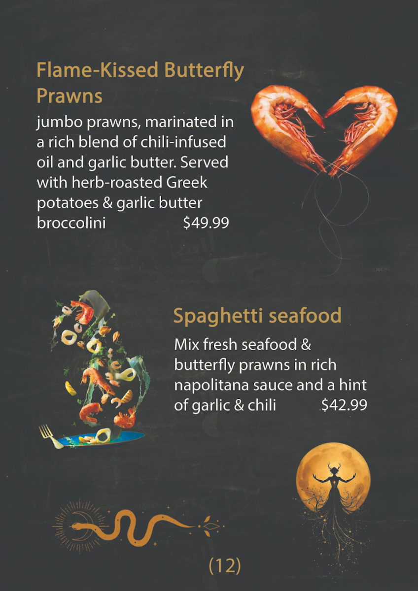 Menu, Alexander Mediterranean Restaurant