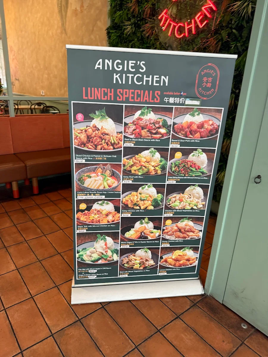 Menu, Angie's Kitchen Watergardens