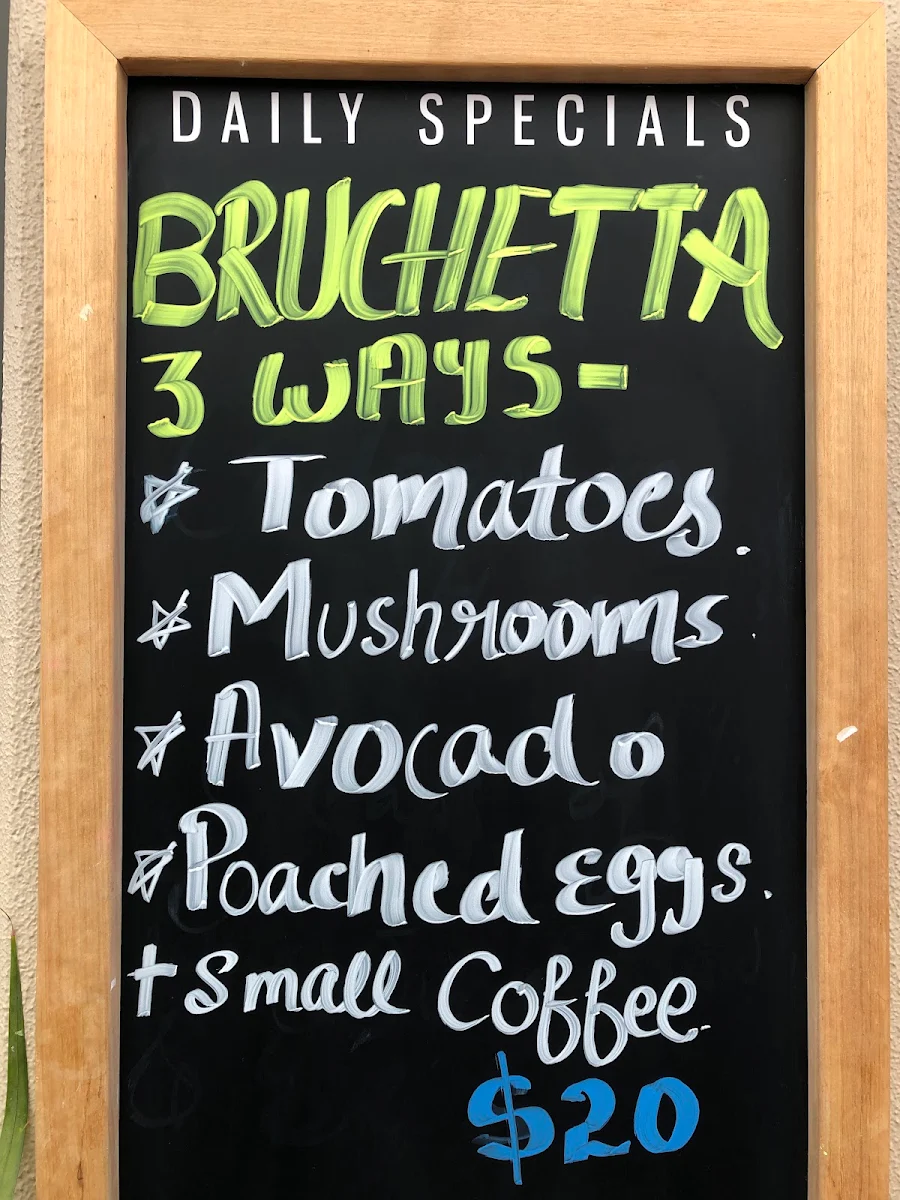 Menu, Flinderz Cafe & Restaurant