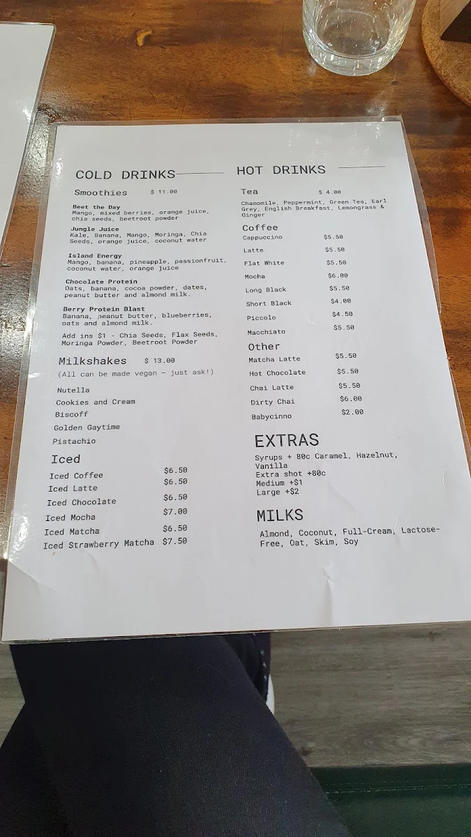Menu, 1947