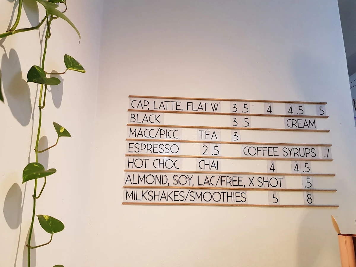 Menu, Staple Coffee