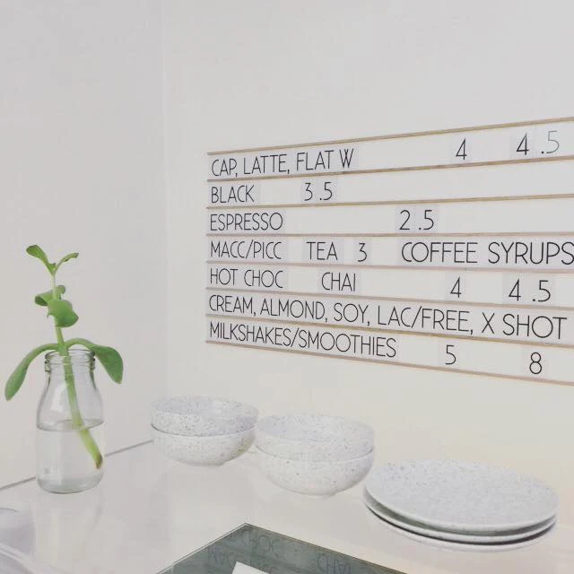 Menu, Staple Coffee