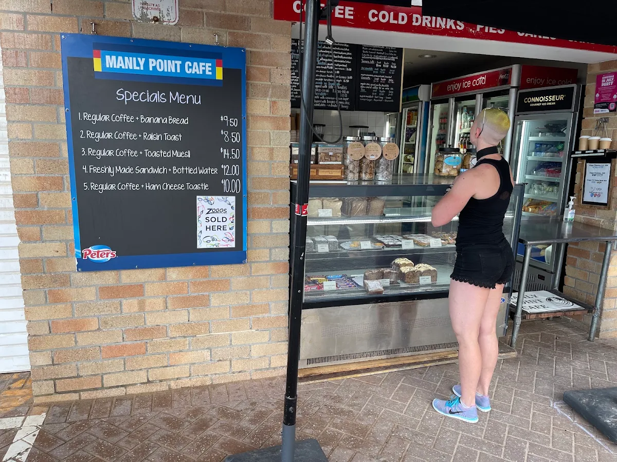 Menu, Manly Point Cafe