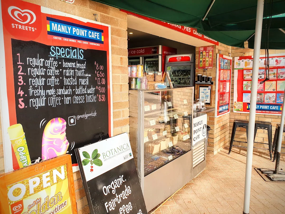 Menu, Manly Point Cafe