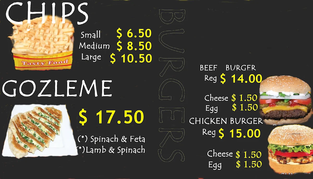 Menu, Darling Kebabs