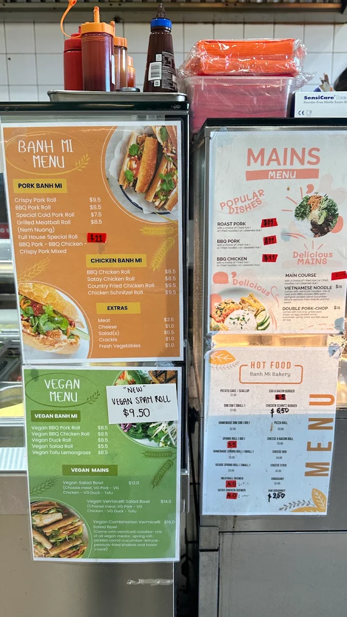 Menu, Banh Mi Bakery & Cafe