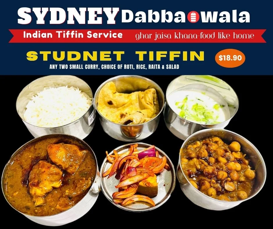 Menu, Sydney Dabbawala- Indian Tiffin & Catering Service