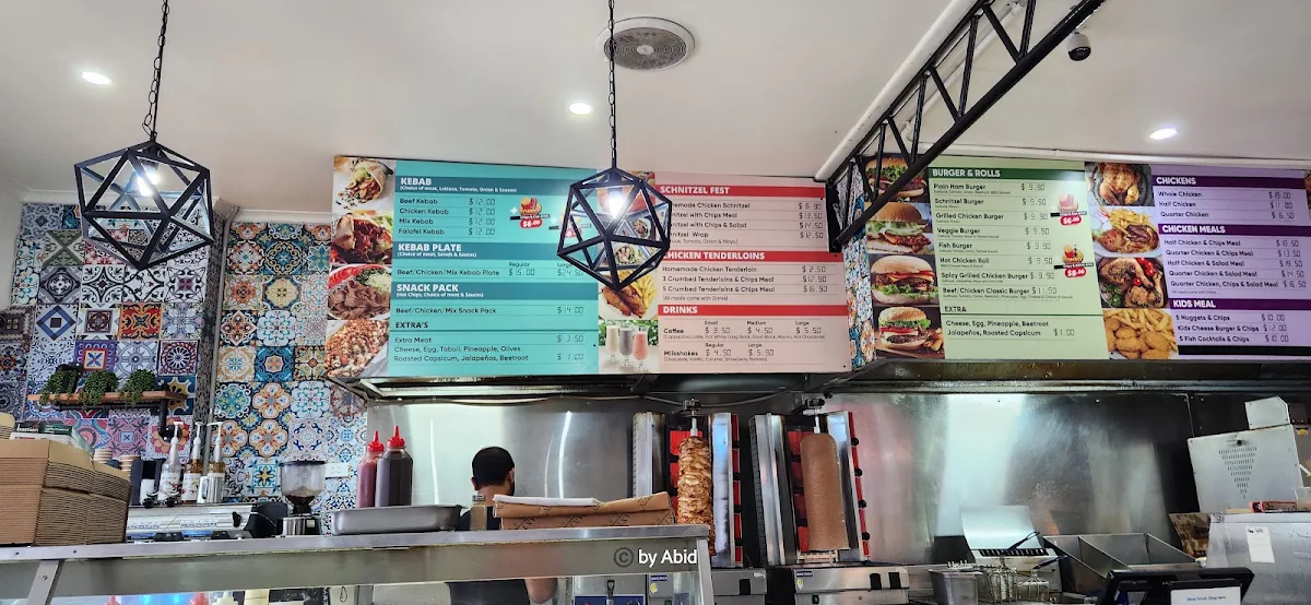 Menu, Yummy Kebab & Charcoal Chicken Toukley