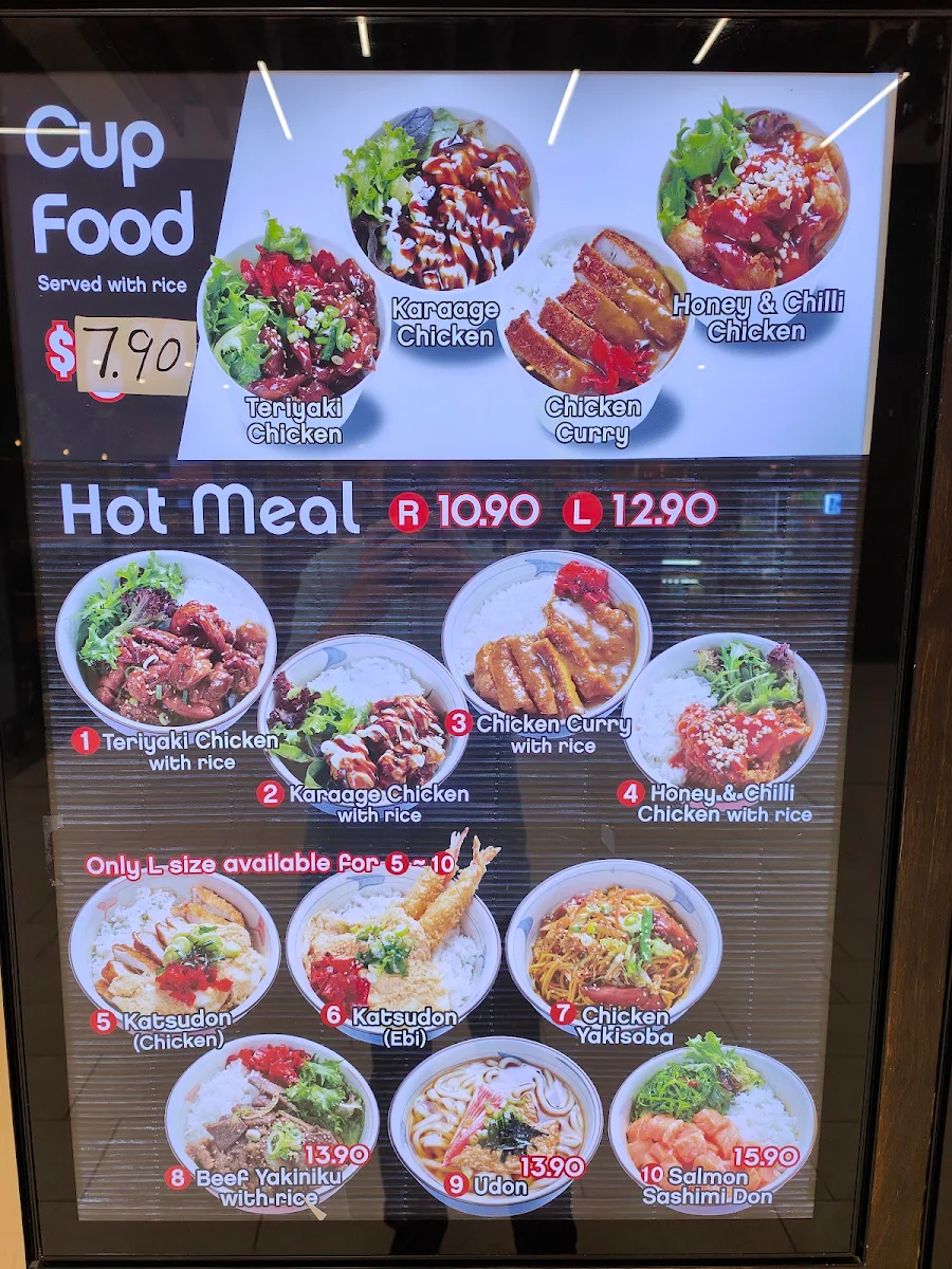 Menu, Sushi Paradise