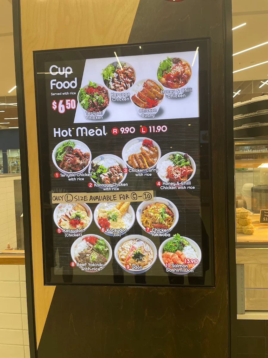 Menu, Sushi Paradise