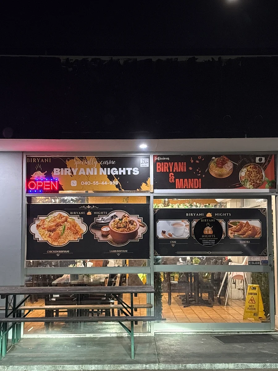 Menu, Biryani Nights