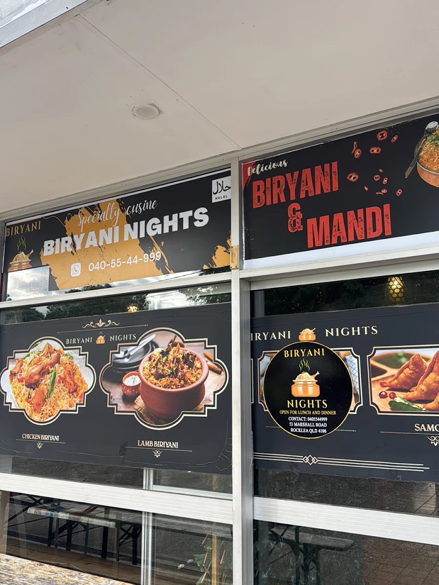 Menu, Biryani Nights