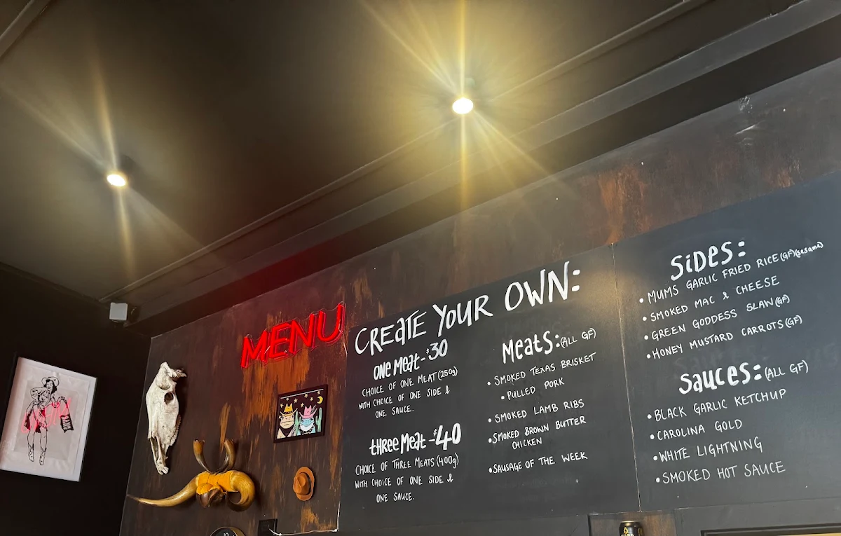Menu, Wildfire Craft BBQ