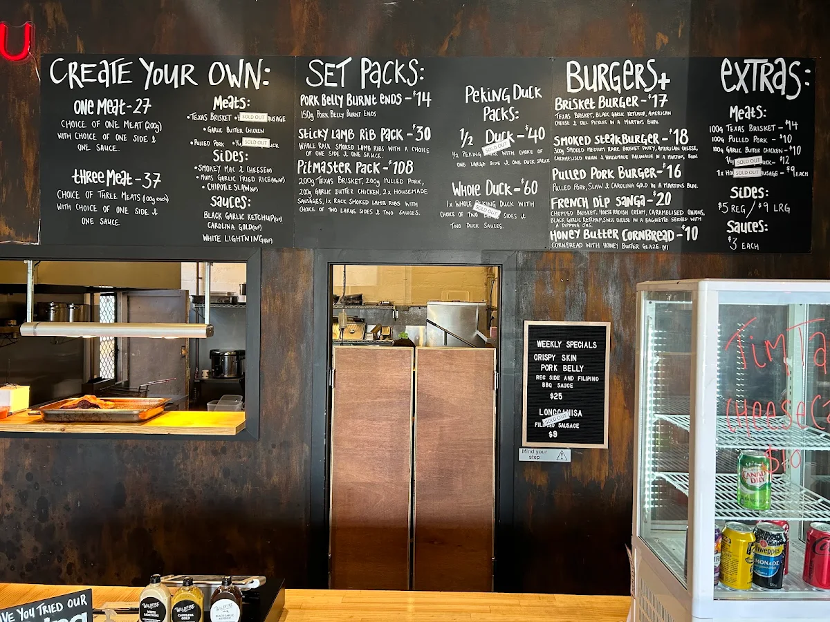 Menu, Wildfire Craft BBQ