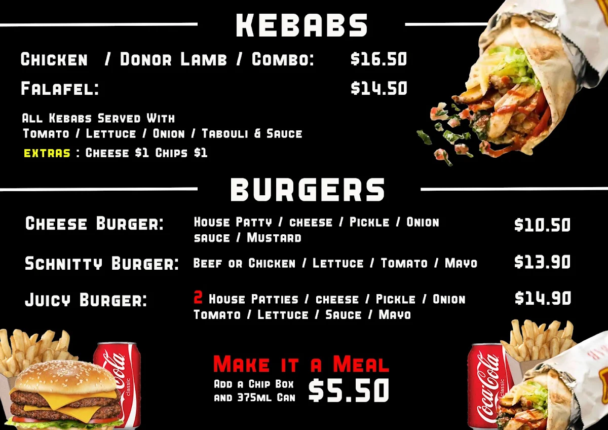 Menu, Juicy Birds