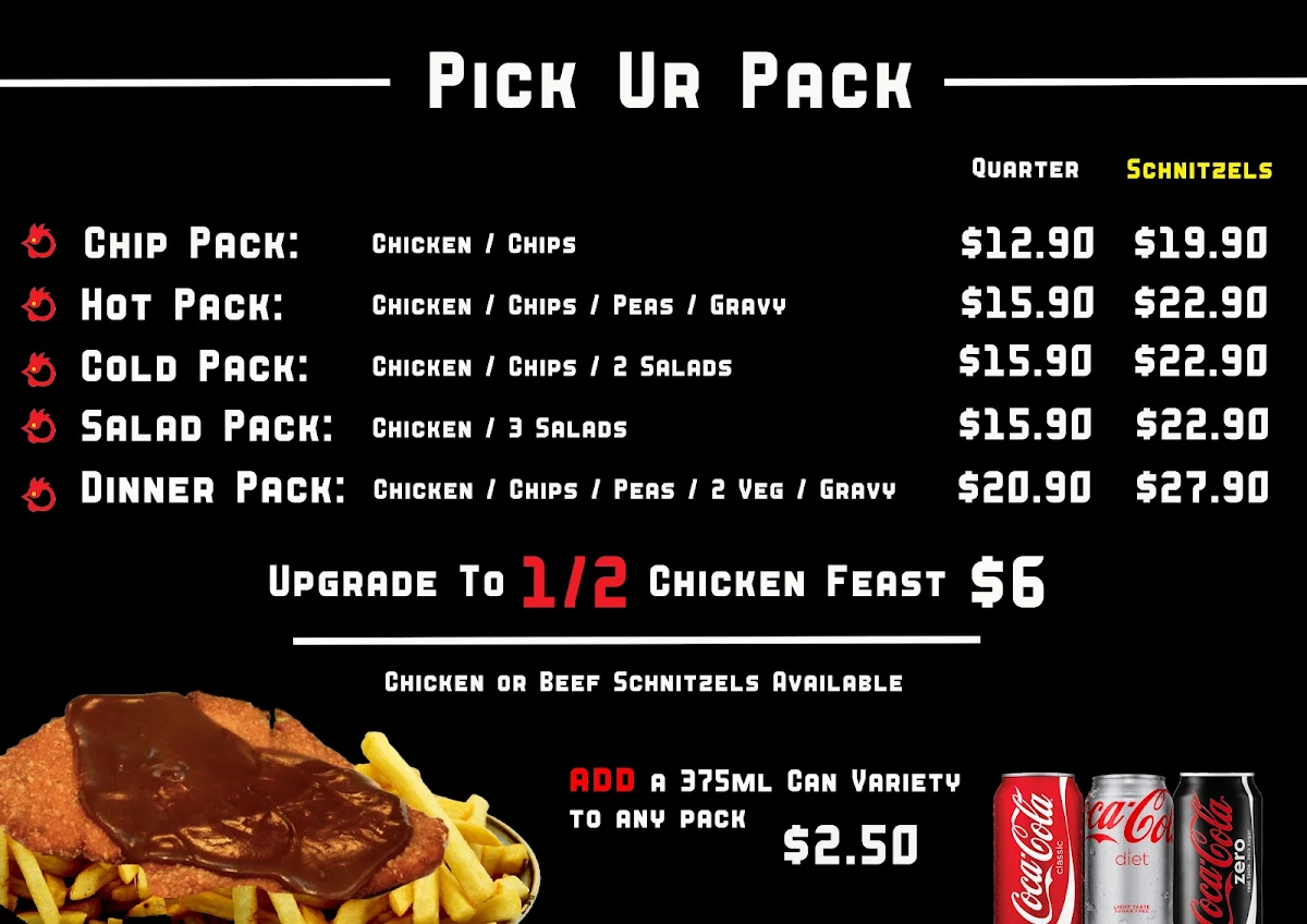 Menu, Juicy Birds